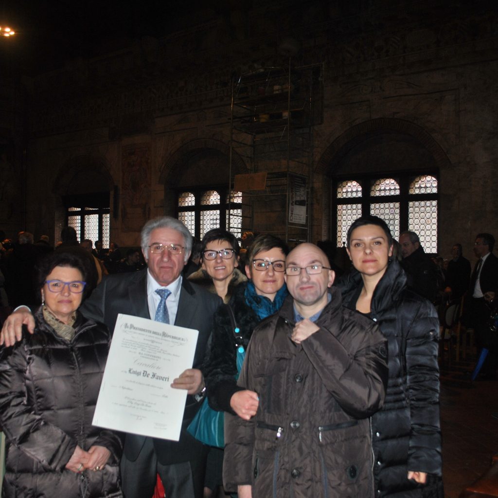 Cavaliere Lugi De Faveri e Famiglia